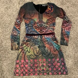 Desigual Belted Fall Dress S
